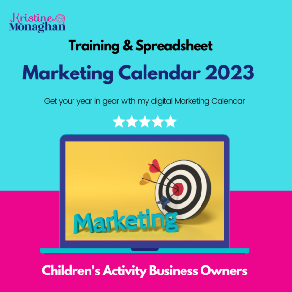 Children's Activity Business Marketing Calendar
